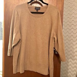 3X Lands End three-season Supima Cotton sweater